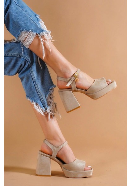 Kadın Moda Alçak Platform Topuklu Ayakkabı Şık ve Zarif Abiye Ayakkabı fırsatları