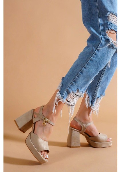 Kadın Moda Alçak Platform Topuklu Ayakkabı Şık ve Zarif Abiye Ayakkabı indirimleri