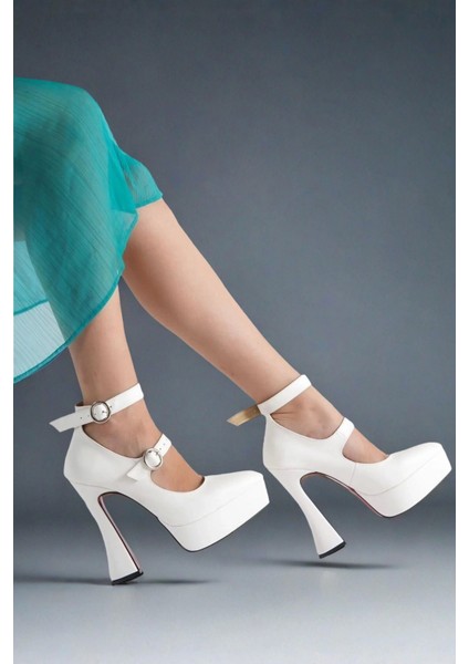 Kadın Moda Baret Detaylı Özel Tasarım Platform Ayakkabı Şık ve Zarif Abiye Ayakkabı modelleri
