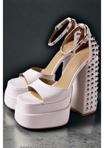 Kadın Moda Çift Platform Tasarım Troklu Gelinlik Ayakkabı Şık ve Zarif Abiye Ayakkabı modelleri