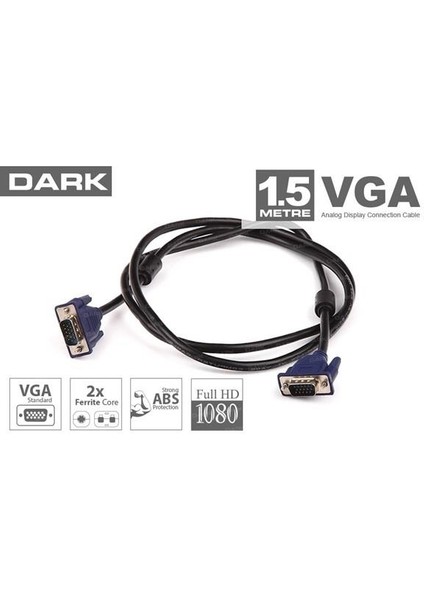 DK-CB-VGA150 1.5metre VGA Görüntü Kablosu
