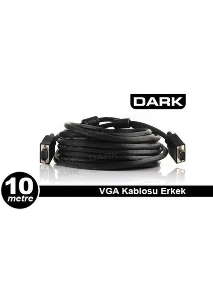 DK-CB-VGAL1000 10MT VGA Kablo