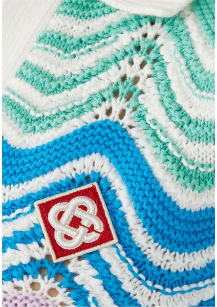 Dalgalar Dantel Kısa Kol Cropped Polo Bluz fırsatları