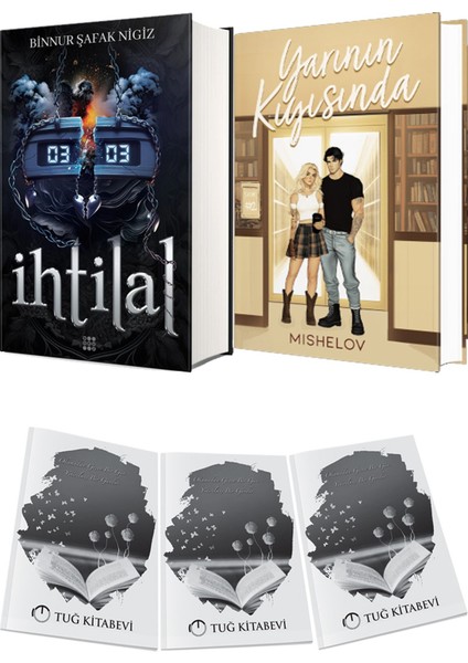 Yarının Kıyısında Ciltli ve Ihtilal 2 Zede Ciltli Binnur Şafak Nigiz 2li Set + Hediyeli