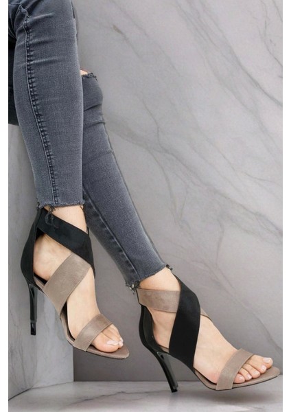 Kadın Moda Ince Topuklu Tasarım Bantlı Topuklu Ayakkabı Şık ve Zarif Abiye Ayakkabı fiyatları