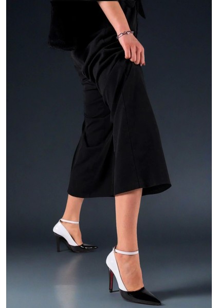 Kadın Moda Ince Topuklu Baretli Ayakkabı Stiletto Şık ve Zarif Abiye Ayakkabı indirimleri