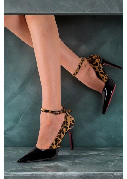 Kadın Moda Ince Topuklu Baretli Ayakkabı Stiletto Şık ve Zarif Abiye Ayakkabı indirimleri