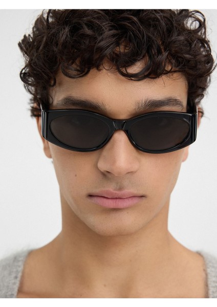 Oval Acetate Güneş Gözlükleri Uv 400 Koruma ve Şık Tasarım
