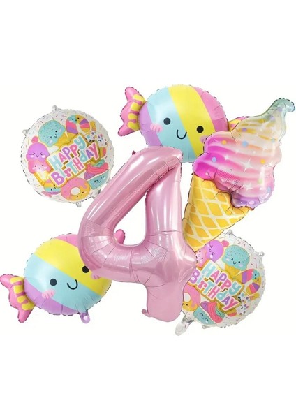 Dondurma Şeker Folyo Balon Seti