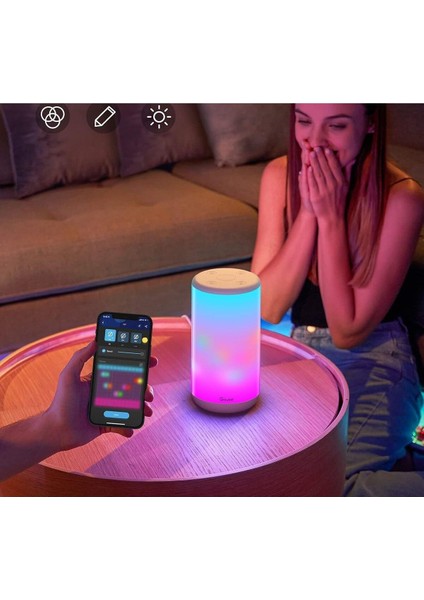 Akıllı Masa Lambası, Alexa ve Google Asistan ile Çalışan, 2200K-6500K Ayarlanabilir Renk