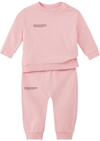 Çocuklar Için Hafif/pastel Pembe Eşofman Altı