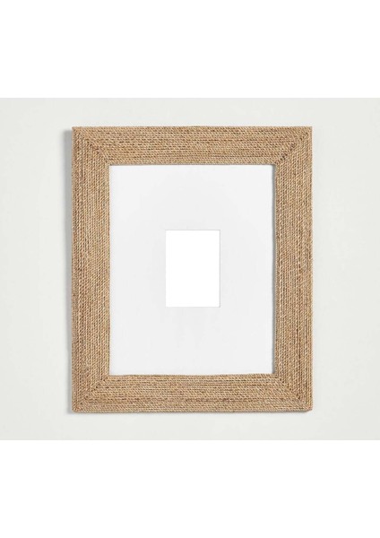 Abaka Halat Örgü Çerçeve, Doğal, El Örgüsu 13 x 18