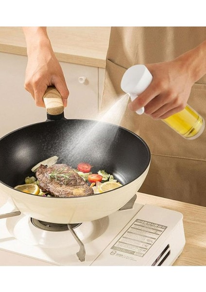 Şık Beyaz 225 ml Sprey Yağdanlık, Cam Şişe, Kullanışlı ve Estetik Tasarım fırsatları