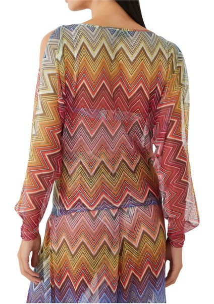 Renkli Dantel Örgü Üst Bluz modelleri