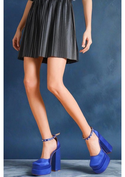 Kadın Moda Çift Platform Tasarım Gelinlik Ayakkabı Şık ve Zarif Abiye Ayakkabı