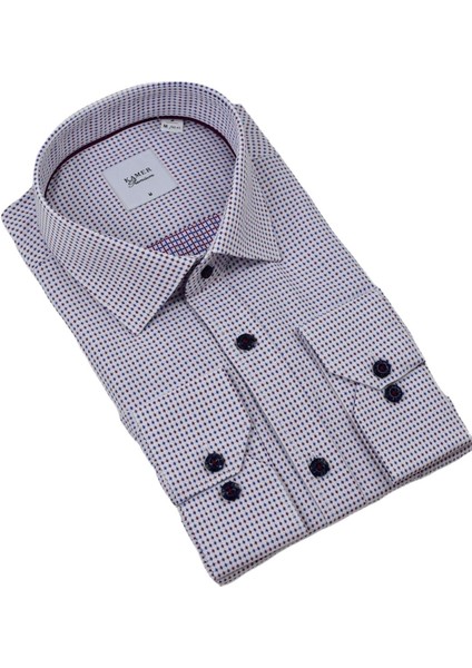 Erkek Klasik Puantiyeli Uzun Kol Gömlek 3596 BGL-ST04402 fiyatları