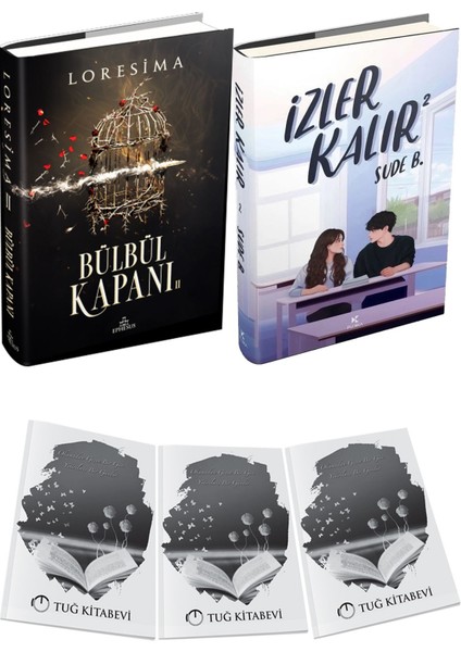Izler Kalır 2 Ciltli ve Ephesus Yayınları Bülbül Kapanı 2 Ciltli Loresima 2li Set + Hediyeli