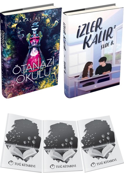 Izler Kalır 2 Ciltli ve Ephesus Ötanazi Okulu 2 Ciltli Maral Atmaca 2li Set + Hediyeli