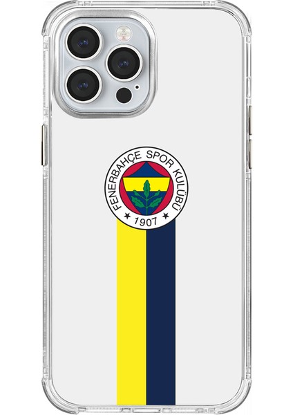 Apple iPhone 13 Pro Max Uyumlu Fenerbahçe Şerit Arma Lisanslı Telefon Kılıfı