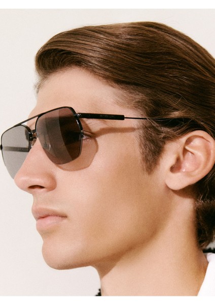 Şık ve Koruyucu Flat Aviator Güneş Gözlüğü Uv 400 Koruma & Metal Çerçeve fırsatları