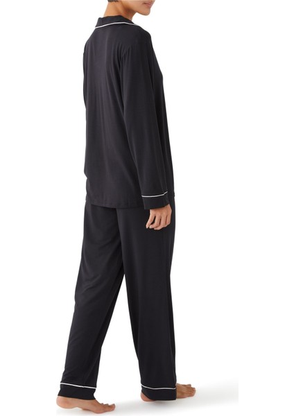 Şık Uzun Pijama Takımı