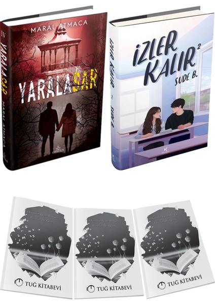 Izler Kalır 2 Ciltli ve Ephesus Yayınları Yaralasar 4 Ciltli Maral Atmaca 2li Set + Hediyeli