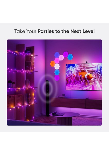 24 M Rgbıc Akıllı Işık Zinciri, IP44, Wifi, Alexa Uyumlu, Iç ve Dış Mekan fırsatları