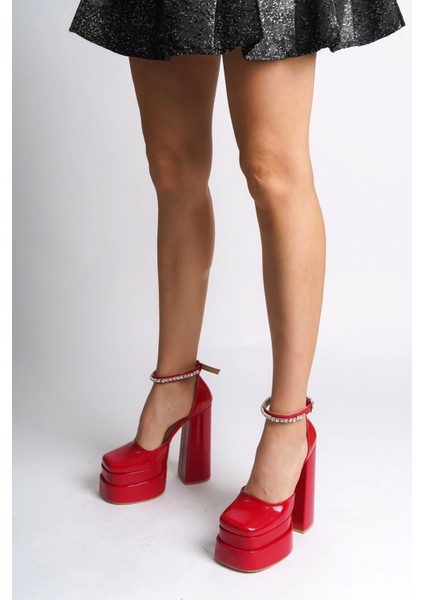 Kadın Moda Çift Platform Özel Tasarım Nikah ve Gelinlik Yüksek Topuklu Ayakkabısı Şık ve Zarif Topu fırsatları