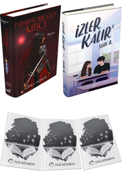 Izler Kalır 2 Ciltli ve Imparatorluğun Kılıcı Ciltli Adora Yağmur 2li Set + Hediyeli