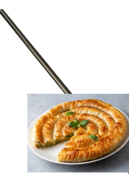 OKLAVA Mastershef Metal Alüminyum Paslanmaz Oklava 40 cm 19 mm