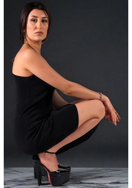 Kadın Moda Sivri Platform Özel Tasarım Topuklu Ayakkabı Şık ve Zarif Abiye Ayakkabı fırsatları