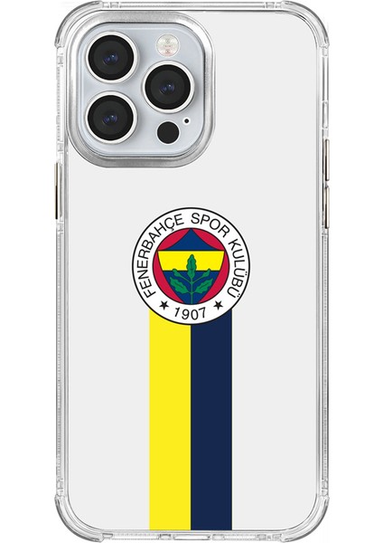 Apple iPhone 13 Pro Uyumlu Fenerbahçe Şerit Arma Lisanslı Telefon Kılıfı