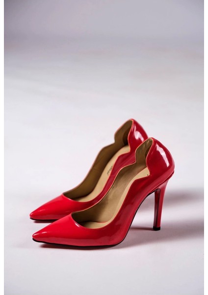Kadın Moda Tasarım Sivri Burun Topuklu Ayakkabı Şık ve Zarif Abiye Ayakkabı