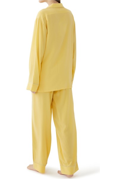 Lüks Sarı Pijama Seti