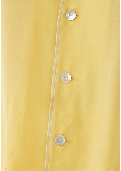 Lüks Sarı Pijama Seti