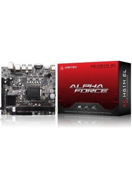 H61 Alpha Force AK-H61M El Ddr3 HDMI Pcıe 2.0 1155P Matx