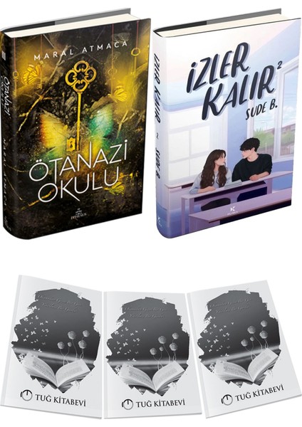 Izler Kalır 2 Ciltli ve Ephesus Ötanazi Okulu 3 Ciltli Maral Atmaca 2li Set + Hediyeli