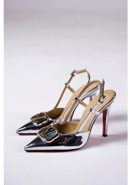 Kadın Moda V Toka Detay Ince Topuklu Ayakkabı Şık ve Zarif Abiye Ayakkabı fiyatları