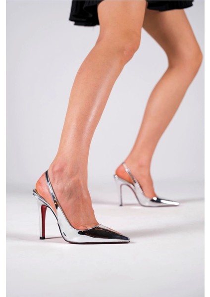 Kadın Moda Arkası Açık Sivri Burun Topuklu Ayakkabı Şık ve Zarif Abiye Ayakkabı fiyatları