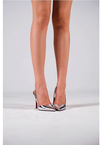 Kadın Moda Arkası Açık Sivri Burun Topuklu Ayakkabı Şık ve Zarif Abiye Ayakkabı modelleri