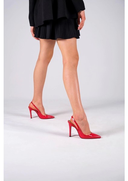 Kadın Moda Arkası Açık Sivri Burun Topuklu Ayakkabı Şık ve Zarif Abiye Ayakkabı fiyatları