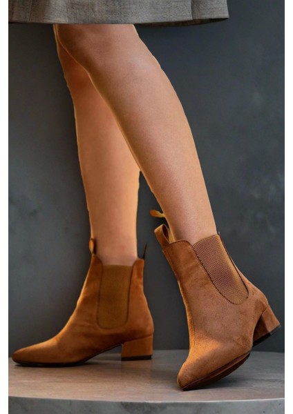 Kadın Moda Kısa Topuklu Lastikli Bot Şık ve Zarif Abiye Ayakkabı fiyatları