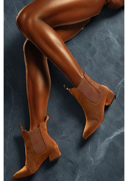 Kadın Moda Kısa Topuklu Lastikli Bot Şık ve Zarif Abiye Ayakkabı fırsatları