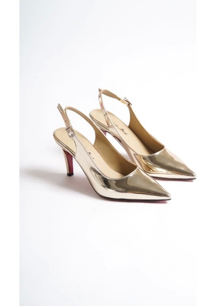 Kadın Moda Arkası Açık Kısa Topuklu Ayakkabı Şık ve Zarif Abiye Ayakkabı fiyatları