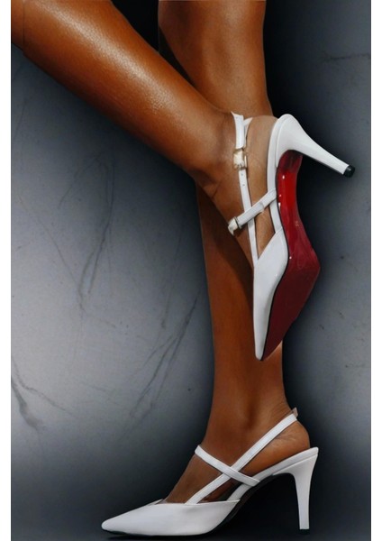 Kadın Moda Beyaz Rugan Kısa Topuklu Ayakkabı Şık ve Zarif Abiye Ayakkabı indirimleri