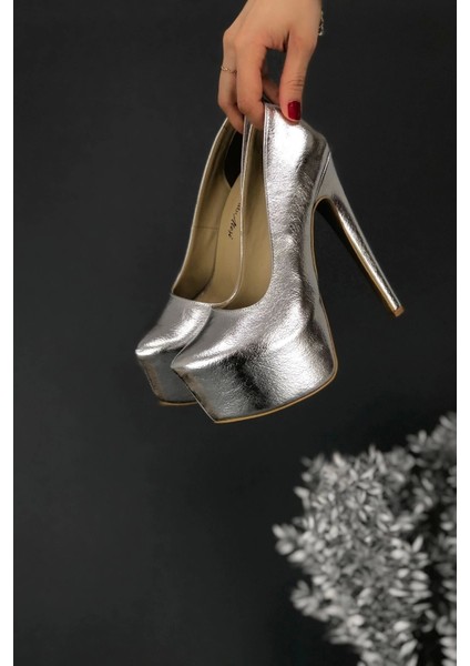 Kadın Moda Ince Topuklu Platform Ayakkabı Şık ve Zarif Abiye Ayakkabı