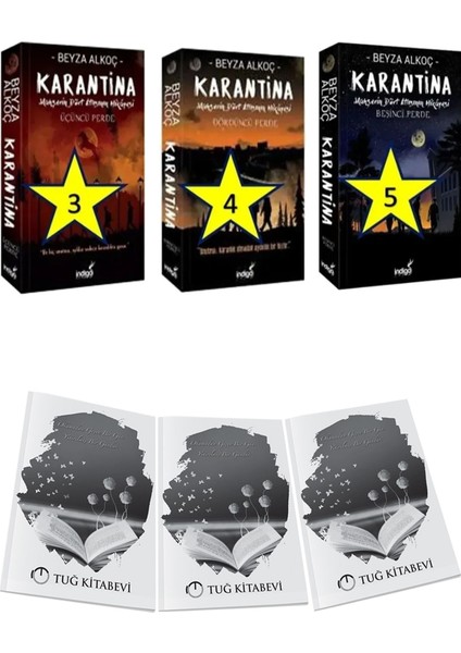Karantina 3-4-5 Kitap 3lü Set + Hediyeli