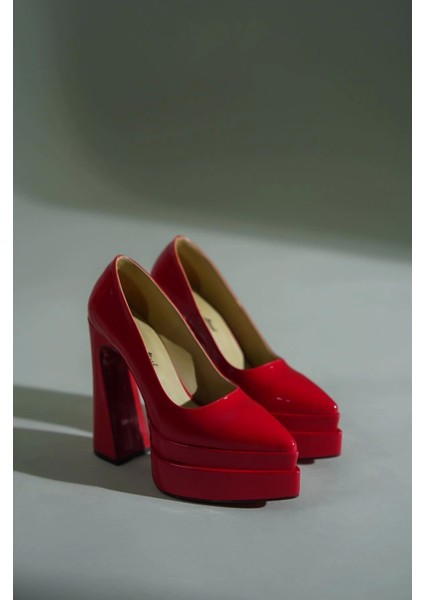 Kadın Moda Çift Platform Özel Tasarım Ayakkabı Şık ve Zarif Abiye Ayakkabı