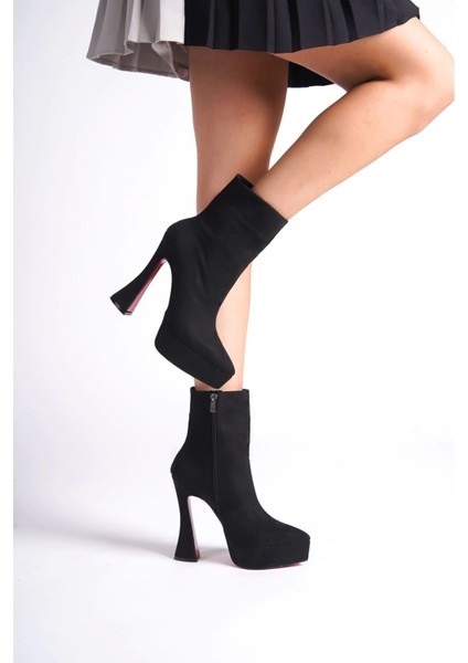 Kadın Moda Sivri Burun Platform Bot Şık ve Zarif Abiye Ayakkabı modelleri