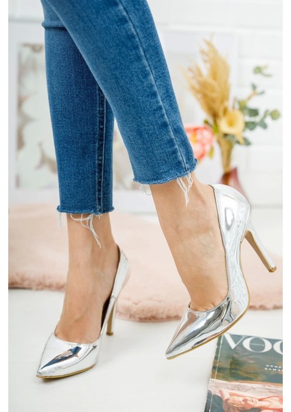 Kadın Sivri Burun Topuklu Ayakkabı Ince Topuk Rahat Şık Model Stiletto modelleri